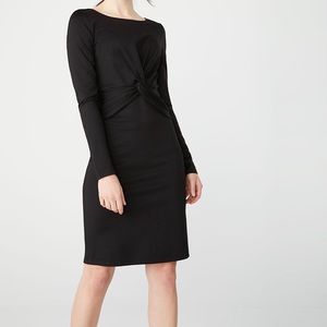 RW&CO Fitted Twist-Front Dress